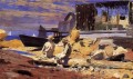 Esperando los barcos Pintor del realismo Winslow Homer